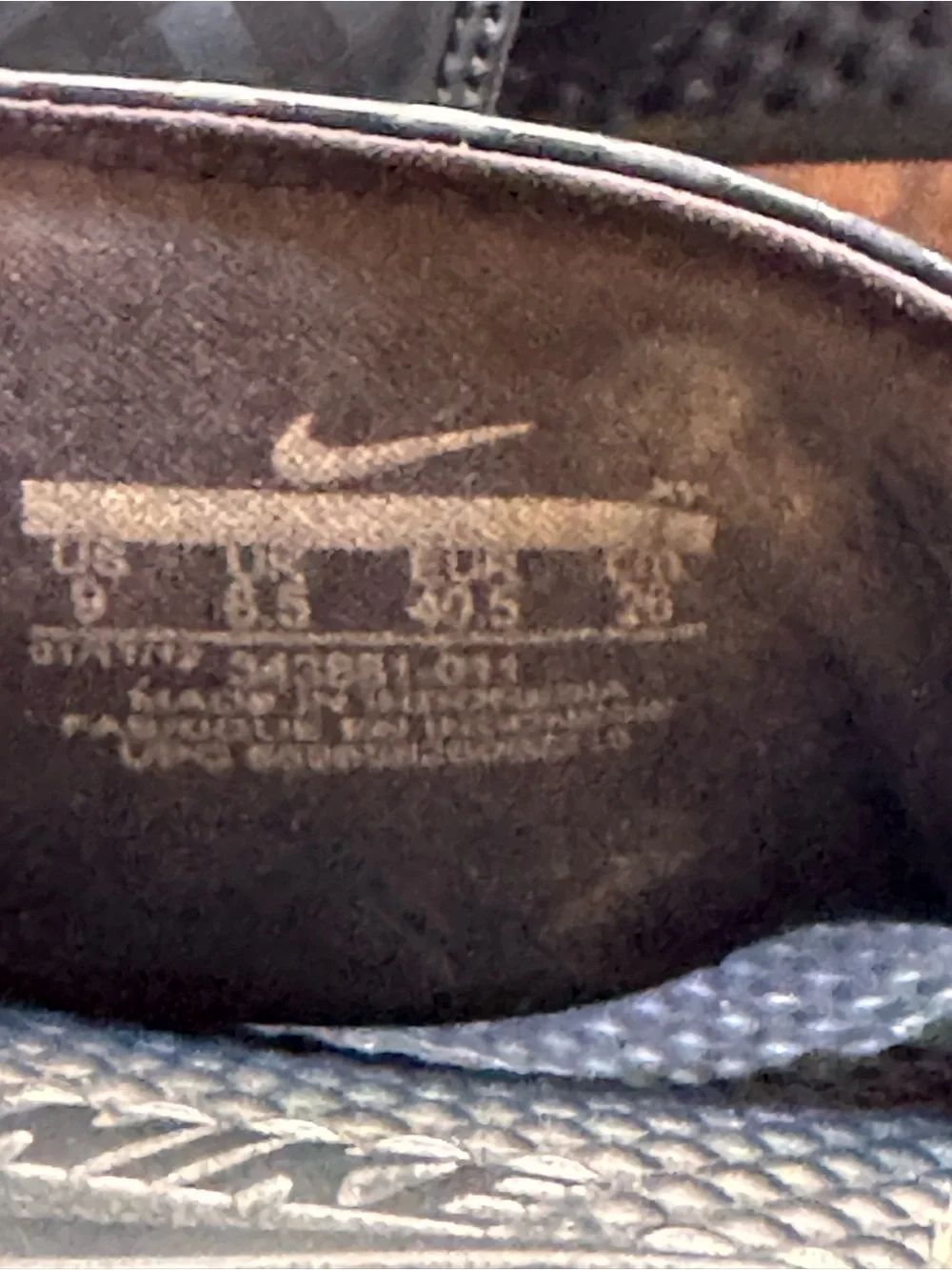 Nike Black Slide Sandals with White Logo